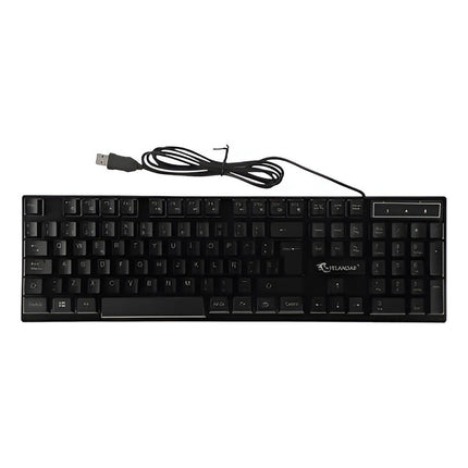 Teclado Gamer Símil Mecánico Kr-6300 Negro 1