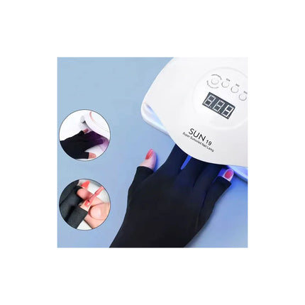 Guantes Con Protección Uv Para Lámpara De Uñas
