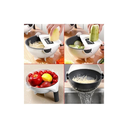 Rallador Picador Cortador De Alimentos Verduras Colador