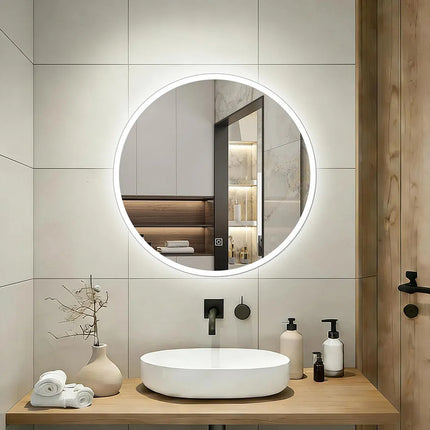 Espejo Led Inteligente Ovalado 60cm Tactiil (jtbaz390) Blanco