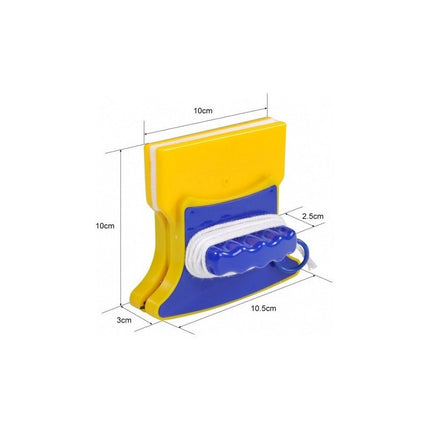 Limpia Vidrios Magnético Vidrios Limpitos Casa Local Calidad Amarillo Y Azul