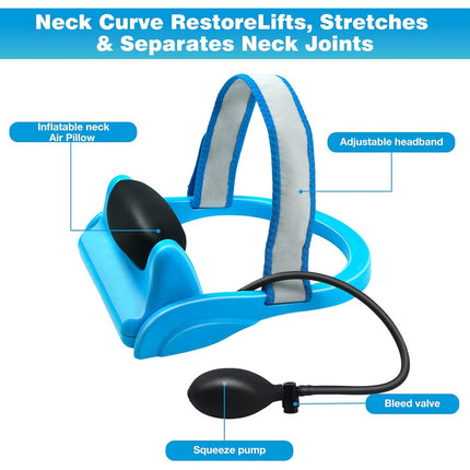 Collarin De Traccion Cervical Y Cuello Soporte Corrector
