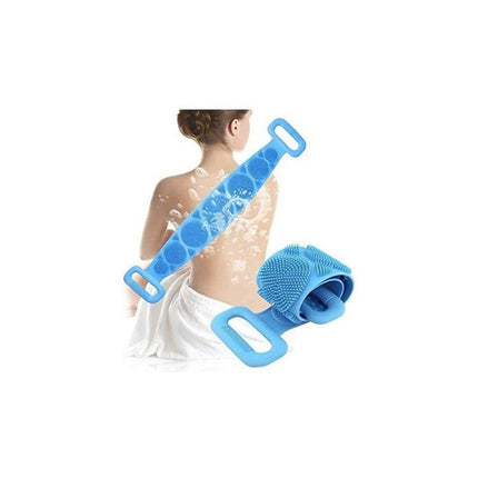 Cepillo Esponja De Ducha Para Espalda Silicona N/a