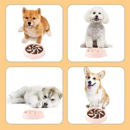 Plato Para Perro Come Lento Diámetro 18 Cm Alto 4 Cm         Varios