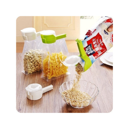 Cierra Bolsa Con Pico Vertedor Cocina Almacenamiento Clip Varios