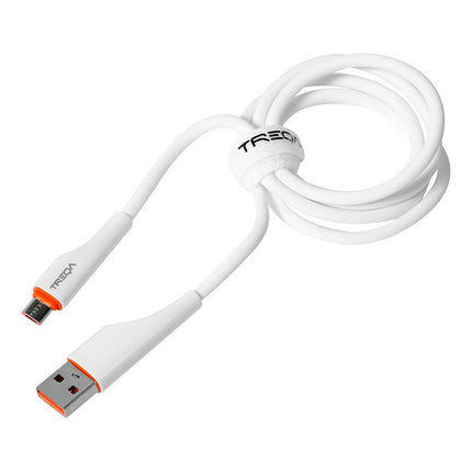 Cable De Carga 1m Ca-8931 Usb  V8 Blanco