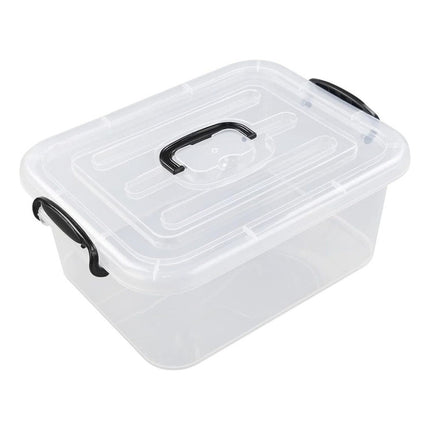 Caja Organizadora Plástico Con Tapa Y Asa Medidas 28x20x16.5 T