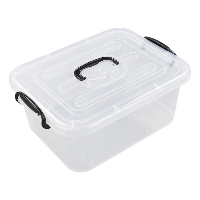 Caja Organizadora Plástico Con Tapa Y Asa Medidas 28x20x16.5 T