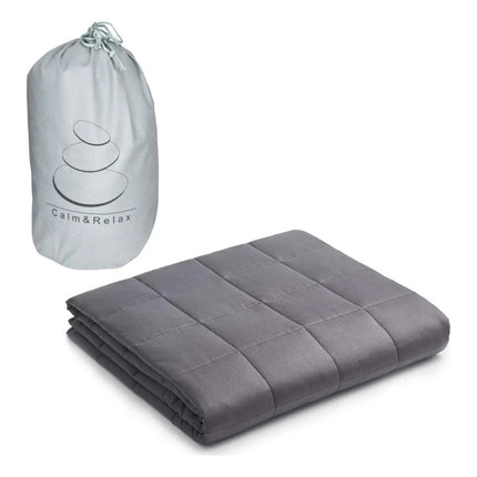 Manta Con Peso 150x200cm. 7kg. Cgs00354 Liso 7 Kg Gris Oscuro