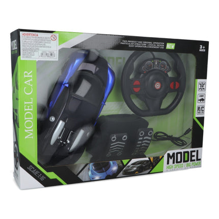 Auto De Carrera Con Control Remoto Y Pedalera 25 Cm X