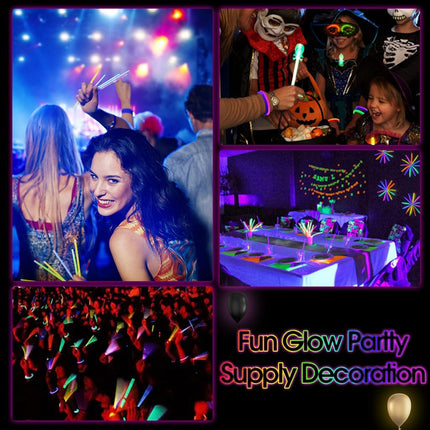 Pulseras Fluo Pack De 100 Unidades Luminosas Colores Neon