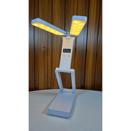 Portatil Veladora Doble Con Reloj Usb V