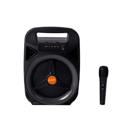 Parlante Bluetooth De 8  Con Led Y Micrófono Cs-0805 Negro