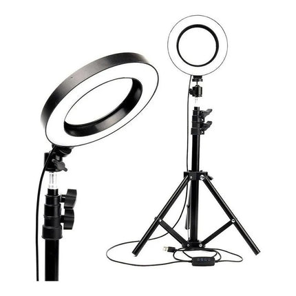 Anillo Aro Luz Led Tripode Sporte Para Celular 2.2m 3niveles