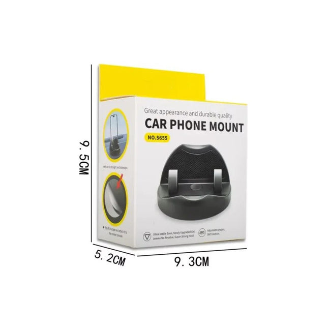 Soporte Para Celular Inteligente  360 Grados Negro