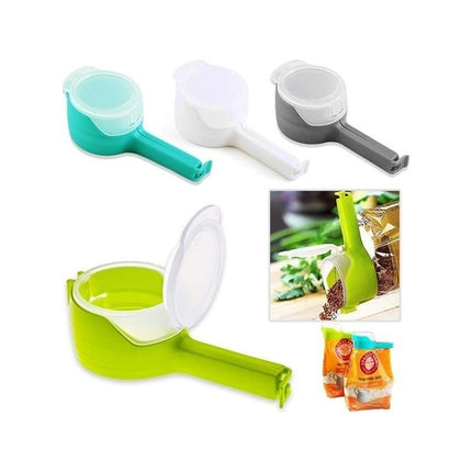 Cierra Bolsa Con Pico Vertedor Cocina Almacenamiento Clip Varios