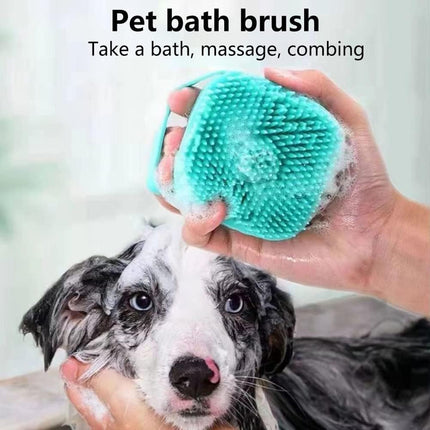 Cepillo De Baño Mascota Perro Gato Esponja Ducha Dispensador Varios