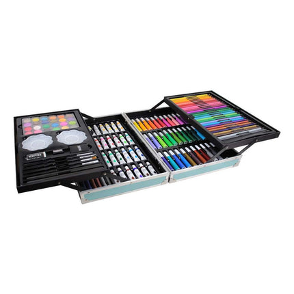 Set De Arte Infantil En Valija De Aluminio Con 145 Piezas