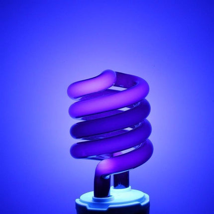 Lámpara De Tubo Luz Negra Fiesta Fluo Para Salón O Vidriera Negra