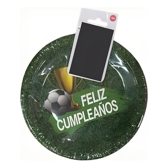 Set De Platos Descartables X6 Diseño Futbol X