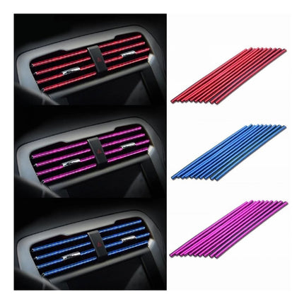 Moldura Rejilla Aire Auto Decoracion Tunign Tiras X10