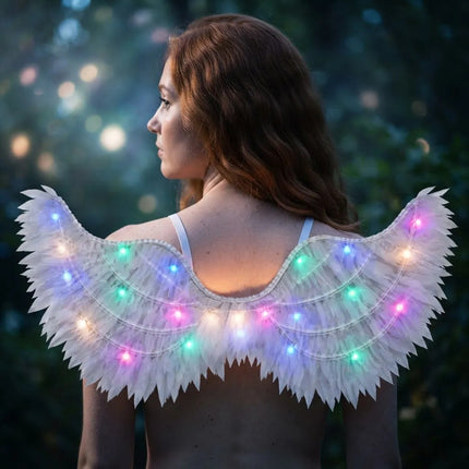 Alas Con Luces Para Disfraz Blanco