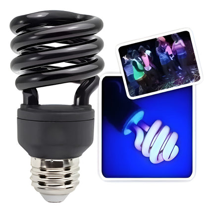 Lampara De Luz Negra De Bajo Consumo- 20w-  Negra Negra