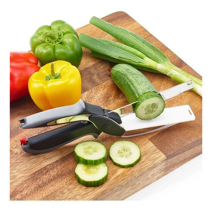 Tijera Corta Pica Verduras 2 En 1