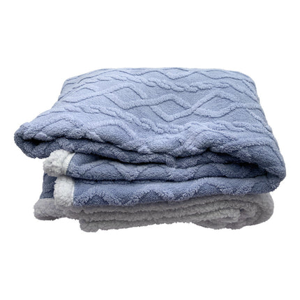 Frazada Manta Polar Con Corderito, 2 Plazas Con Diseño Diseños Varios