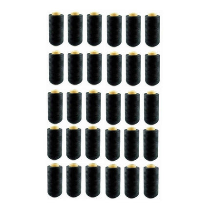 Hilo De Coser Bobina  En Caja  X30 Unidades Negro Negro
