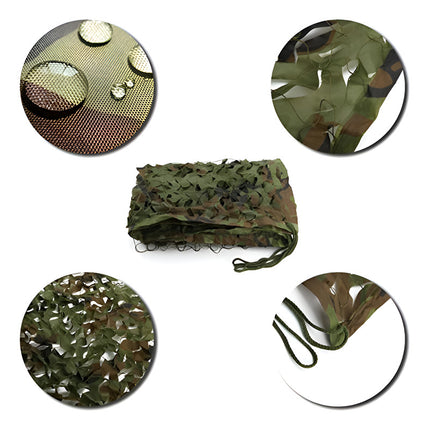 Toldo Malla Sombra Tela Oxford Verde Camuflado 3 X 3 M Verde Musgo