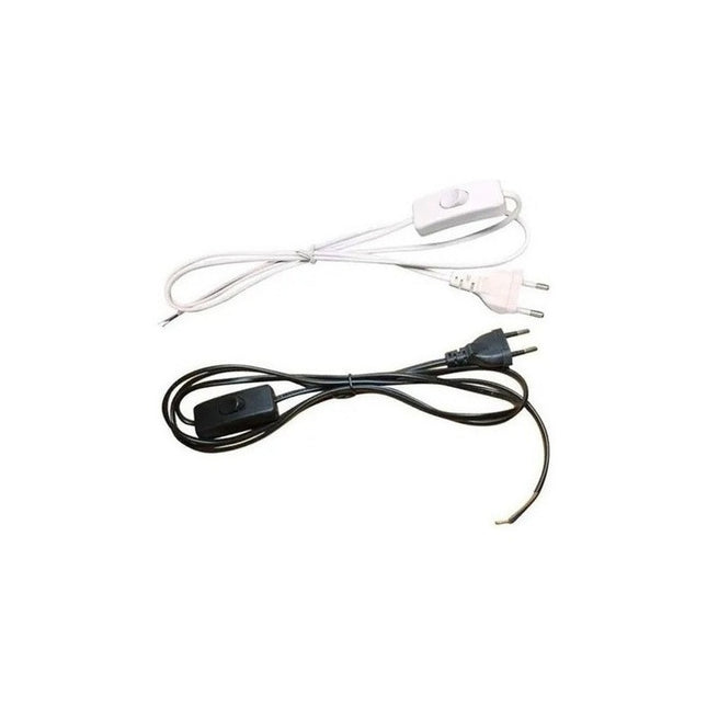 Cable Con Interruptor Llave Y Enchufe Ideal Lámpara Portátil