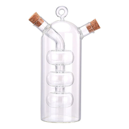 Aceitero Vinagrero Frasco  Con Doble Dispensador 2 En 1