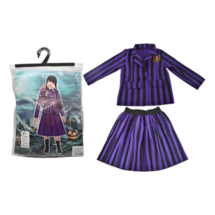 Disfraz Infantil Uniforme Violeta Con Negro Violeta Oscuro Varios