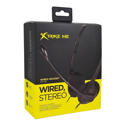 Auricular Con Micrófono Tipo Vincha 2 Jack Xtrike Me Gh-102 Negro