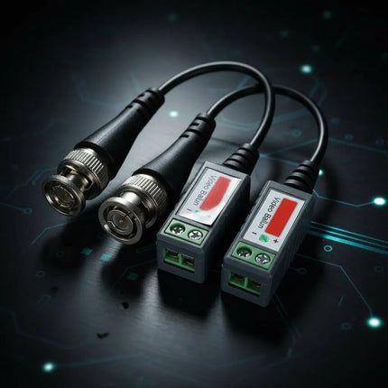 Video Balun X2 Cctv Para Cámaras De Seguridad