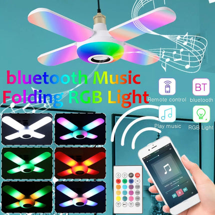 Lampara Led Colorida Blutooth Música Parlante Mini Control Rgb Rgb