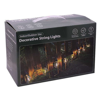 Guirnalda Luces Led Calida Con Control Panel Solar Vintage V
