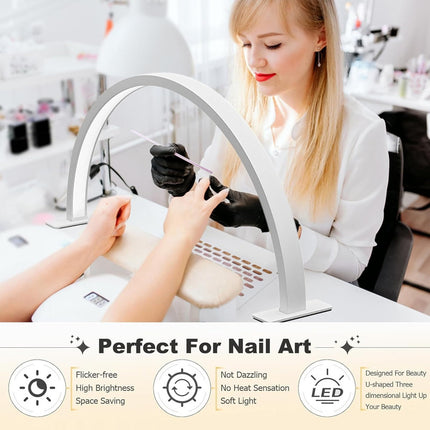 Lampara Led Media Luna Multifunción Blanco