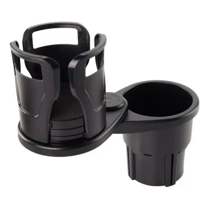 Soporte Porta Vaso Mate Doble Para Auto Universal Ajustable Negro