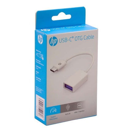 Adaptador Hp Dhc-tc105 Tipo C Macho A Usb Hembra Blanco