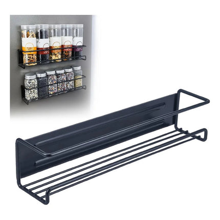 Estante Organizador De Especias X2 Negro