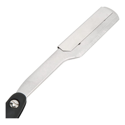 Navaja De Corte Para Barbería O Peluquería Negro/plateado