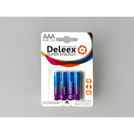 Pilas Bateria Deleex Pack X9 1.5v R03p