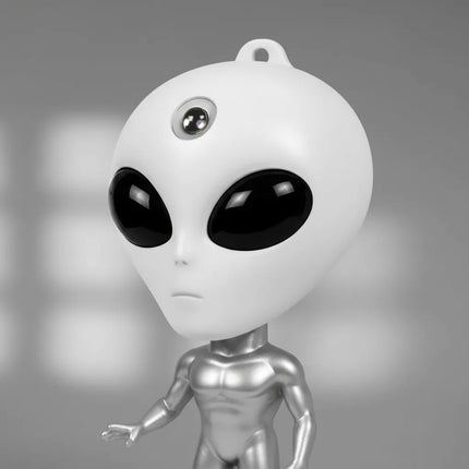 Lampara Alien Led Proyector De Galaxias Con Parlante Gris