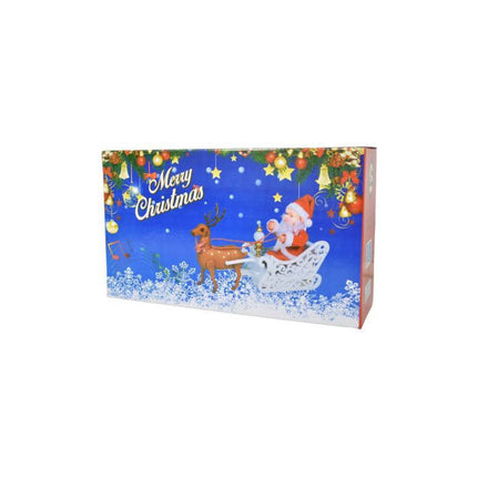 Papa Noel En Trineo Con Luz Sonido Y Movimientos  Ccm00695 Rojo