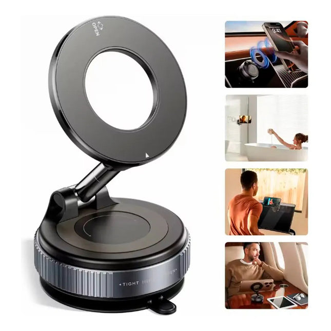 Soporte Magnetico De Celular Para Auto 360° Negro Negro