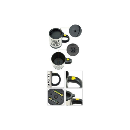 Taza Jarra Con Revolvedor Automatico Mezclador Cafe Leche N/a