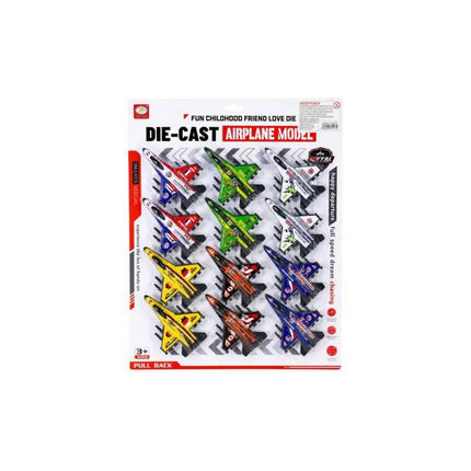 Set De Aviones A Fricción X12 Unidades Ty372758 V