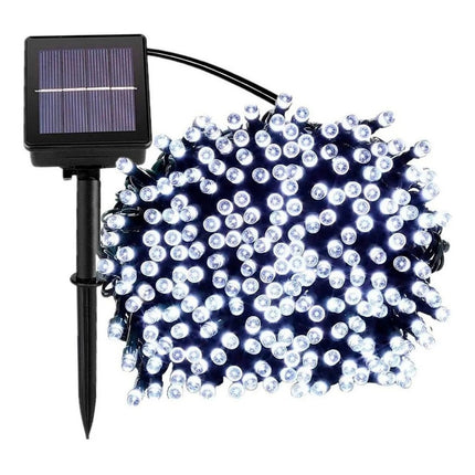 Guirnalda Solar Led 22m 200 Luces Fria